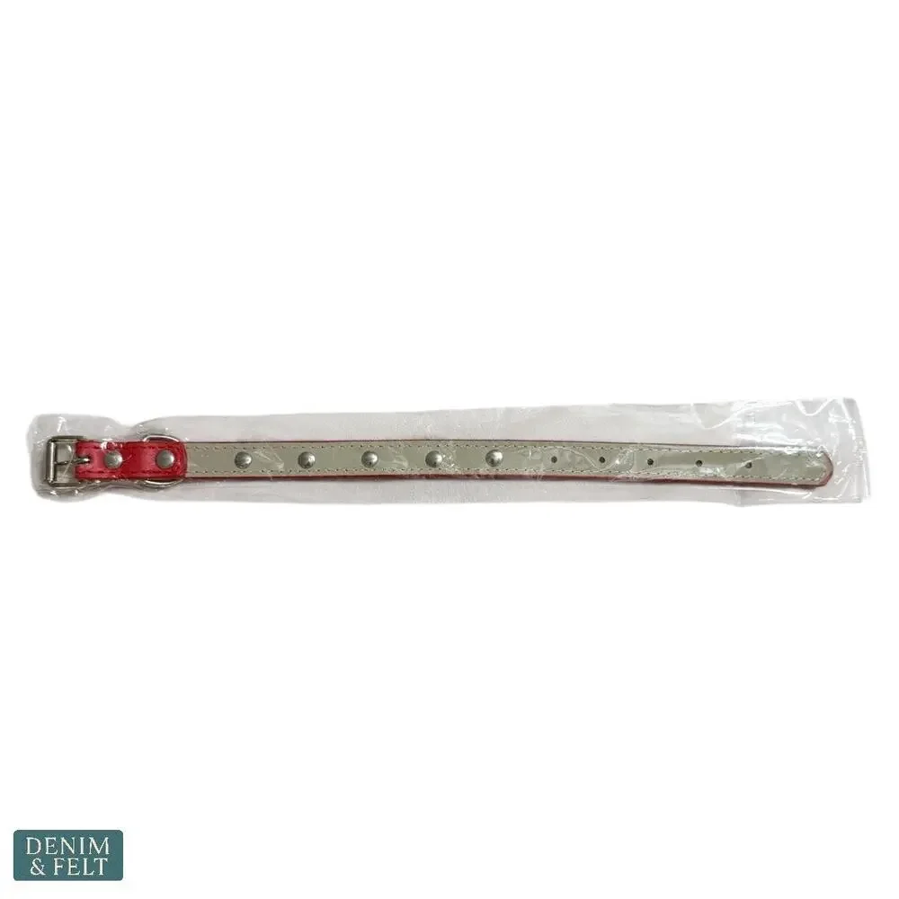 NEW Red Rhinestone Dog‎ Collar 12” Adjustable Small Pet Collar Bling